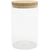 Gifi Pot de conservation en verre avec couvercle liège 1 L