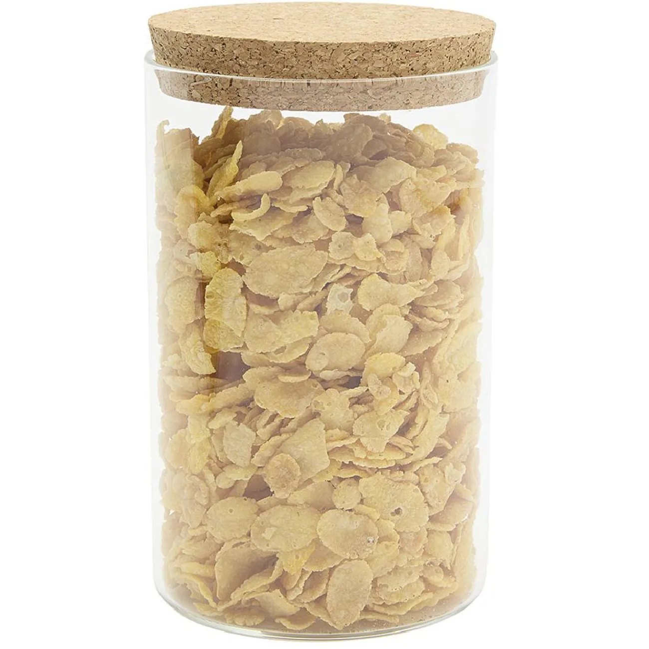 Gifi Pot de conservation en verre avec couvercle liège 1 L