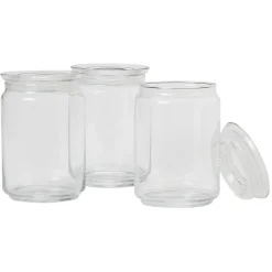 Gifi Pot de conservation en verre x3