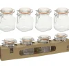 Gifi Pot de conservation en verre 90 ml x4
