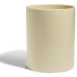 Gifi Pot de conservation 1,6L grès carreau de ciment couvercle bambou Ø14,2xH17,7cm