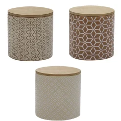 Gifi Pot en céramique assorti x3
