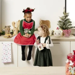 Gifi Pot en verre Disney Mickey Merry Kissmas avec couvercle Ø16xH20cm