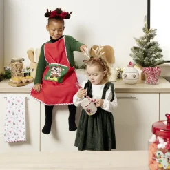 Gifi Pot en verre Disney Mickey Merry Kissmas avec couvercle Ø16xH20cm