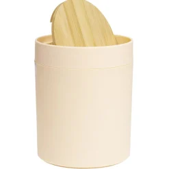 Gifi Nettoyage Et Entretien|Poubelle à coton ronde métal nude Ø13,7xH17,3cm 2,5L