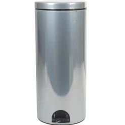 Gifi Nettoyage Et Entretien|Poubelle à pédale 30 L antitrace grise