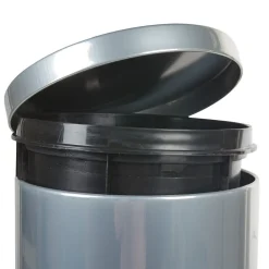 Gifi Nettoyage Et Entretien|Poubelle à pédale 30 L antitrace grise