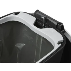 Gifi Nettoyage Et Entretien|Poubelle à pédale 45 L grise avec inscriptions