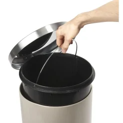 Gifi Nettoyage Et Entretien|Poubelle à pédale 30 L taupe