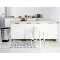 Gifi Nettoyage Et Entretien|Poubelle à pédale design carreau de ciment 40 L