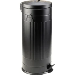 Gifi Nettoyage Et Entretien|Poubelle à pédale en métal avec seau intérieur 30L