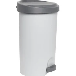 Gifi Nettoyage Et Entretien|Poubelle à pédale gris béton 27L