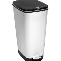 Gifi Nettoyage Et Entretien|Poubelle à pédale grise 45 L