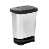 Gifi Nettoyage Et Entretien|Poubelle à pédale Jive noir et gris 20 L