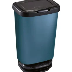 Gifi Nettoyage Et Entretien|Poubelle à pédale 40L en plastique bleu