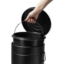 Gifi Nettoyage Et Entretien|Poubelle à pédale noire 30 L
