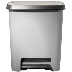 Gifi Nettoyage Et Entretien|Poubelle à pédale plastique gris 25L