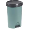 Gifi Nettoyage Et Entretien|Poubelle à pédale vert et gris 27 L
