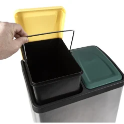 Gifi Nettoyage Et Entretien|Poubelle à pédales tri sélectif 2 x 20 L