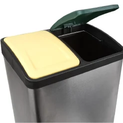 Gifi Nettoyage Et Entretien|Poubelle à pédales tri sélectif 2 x 20 L