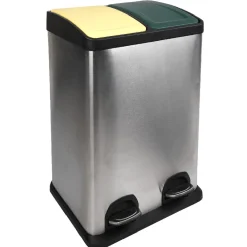 Gifi Nettoyage Et Entretien|Poubelle à pédales tri sélectif 2 x 20 L