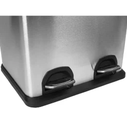 Gifi Nettoyage Et Entretien|Poubelle à pédales tri sélectif 2 x 20 L