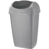Gifi Nettoyage Et Entretien|Poubelle à rabat grise 25 L