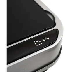 Gifi Nettoyage Et Entretien|Poubelle automatique avec seau gris métallisé 40 L