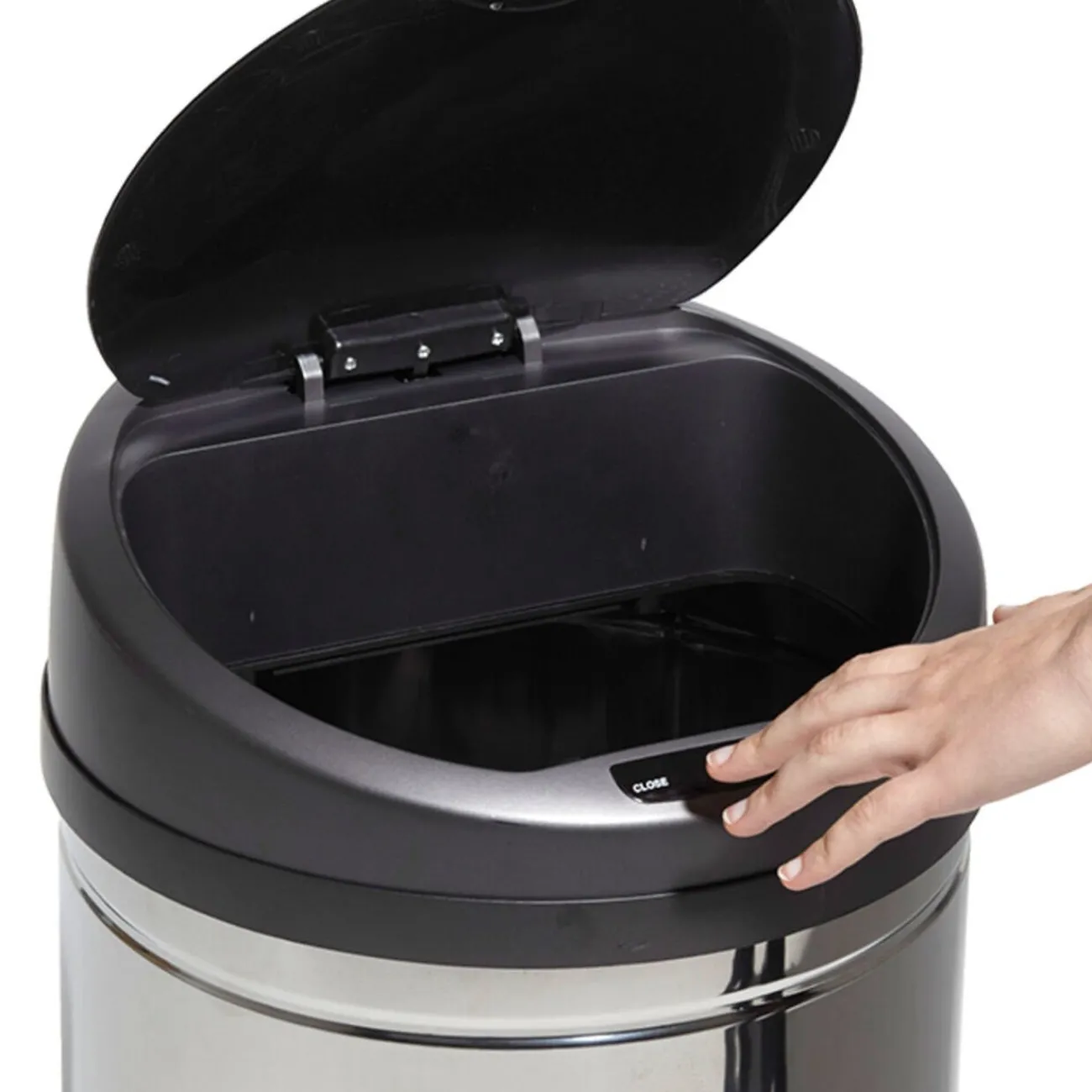 Gifi Nettoyage Et Entretien|Poubelle automatique inox 28 L grise