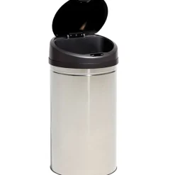 Gifi Nettoyage Et Entretien|Poubelle automatique inox 28 L grise