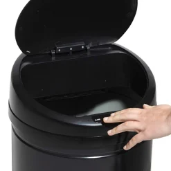 Gifi Nettoyage Et Entretien|Poubelle automatique inox 28 L noire