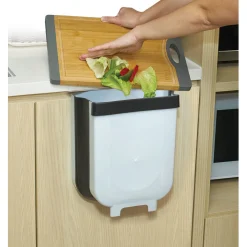 Gifi Nettoyage Et Entretien|Poubelle de porte amovible et rétractable 9 L