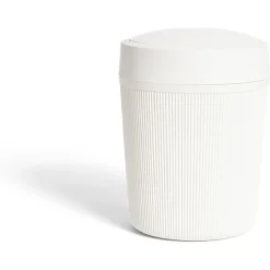 Gifi Nettoyage Et Entretien|Poubelle de salle de bain grise ou beige Ø18,5xH25cm