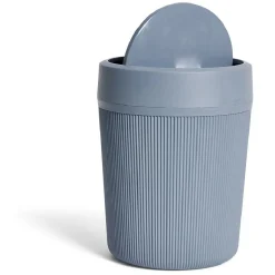 Gifi Nettoyage Et Entretien|Poubelle de salle de bain grise ou beige Ø18,5xH25cm