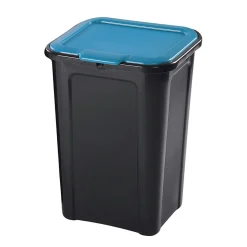 Gifi Nettoyage Et Entretien|Poubelle de tri couvercle bleu 45L