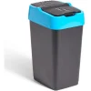Gifi Nettoyage Et Entretien|Poubelle de tri pour papier 18L plastique bleu et noir