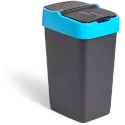 Gifi Nettoyage Et Entretien|Poubelle de tri pour papier 35L plastique bleu et noir