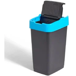 Gifi Nettoyage Et Entretien|Poubelle de tri pour papier 35L plastique bleu et noir