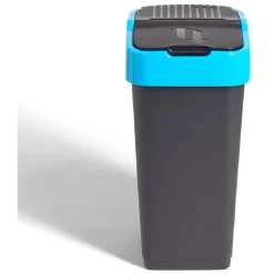 Gifi Nettoyage Et Entretien|Poubelle de tri pour papier 35L plastique bleu et noir