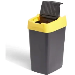 Gifi Nettoyage Et Entretien|Poubelle de tri pour plastique 18L plastique jaune et noir
