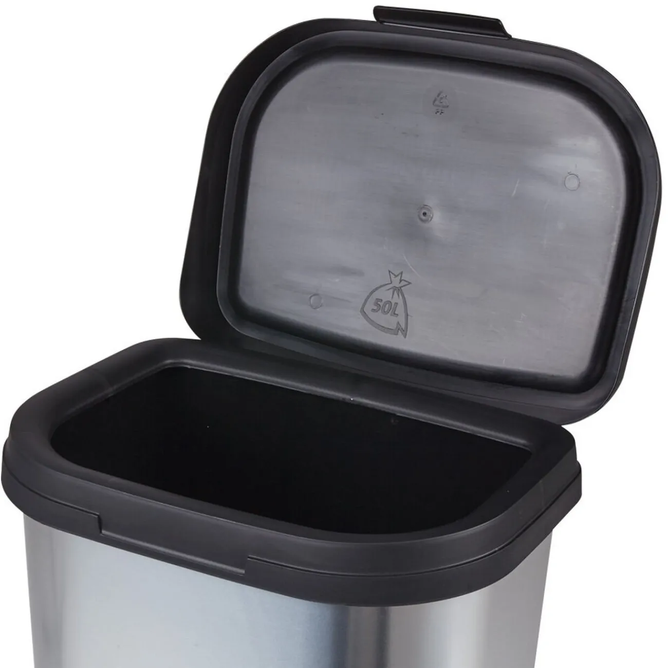 Gifi Nettoyage Et Entretien|Poubelle grise 50 L