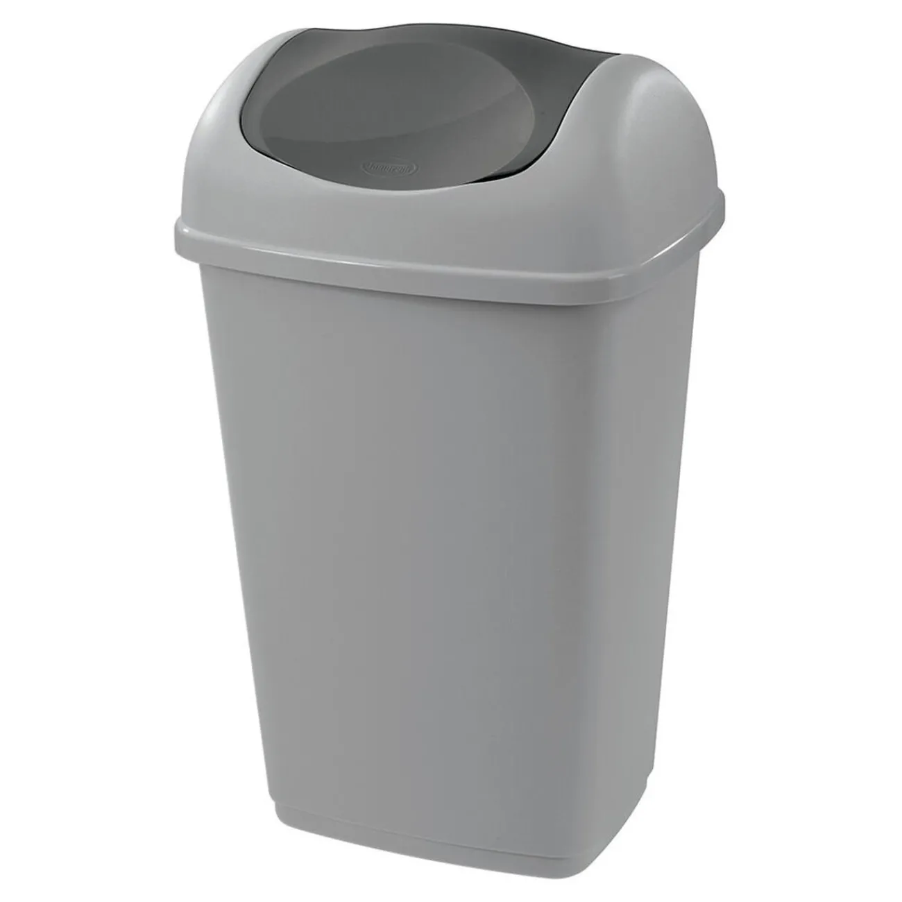 Gifi Nettoyage Et Entretien|Poubelle grise à rabat 15 L