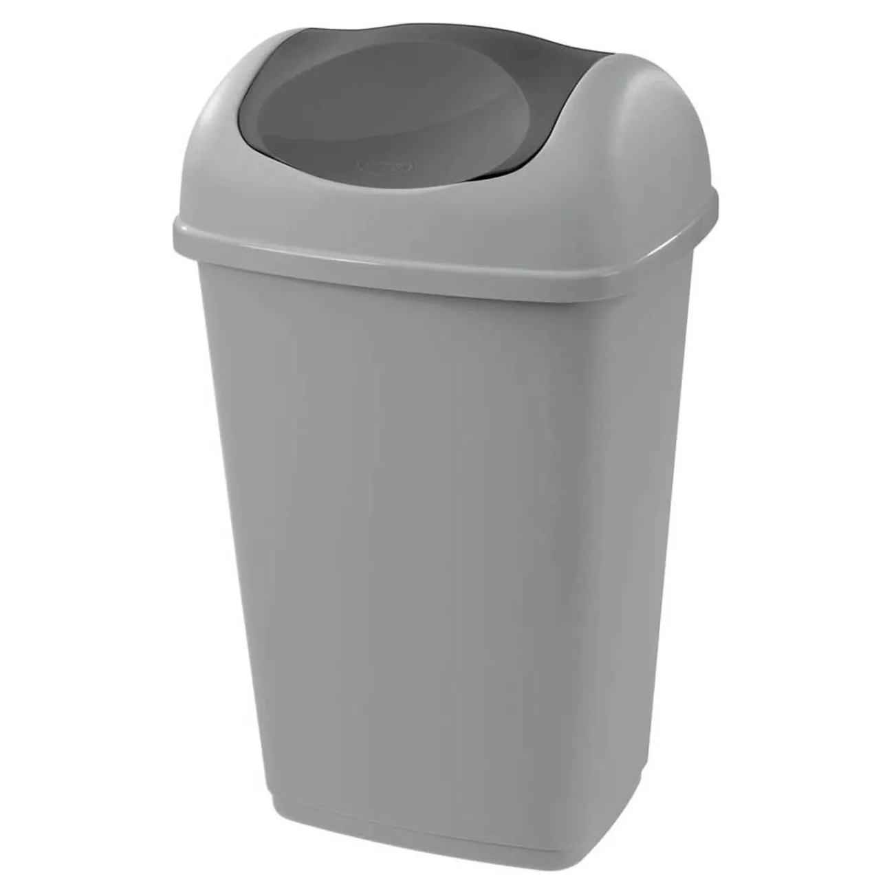 Gifi Nettoyage Et Entretien|Poubelle grise et noire à rabat 9 L