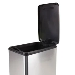 Gifi Nettoyage Et Entretien|Poubelle grise slim à pédale 25 L