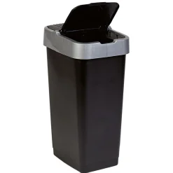 Gifi Nettoyage Et Entretien|Poubelle 60L à couvercle basculant push up H67 cm