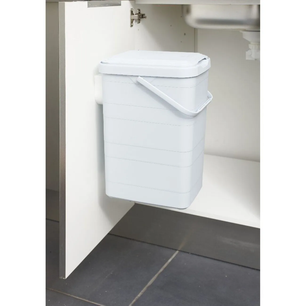 Gifi Nettoyage Et Entretien|Poubelle nomade de porte avec fixation à clip 14 L