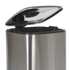 Gifi Nettoyage Et Entretien|Poubelle pédale gris métallisé 30 L