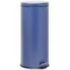 Gifi Nettoyage Et Entretien|Poubelle ronde à pédale métal Bleu 30l