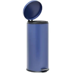 Gifi Nettoyage Et Entretien|Poubelle ronde à pédale métal Bleu 30l