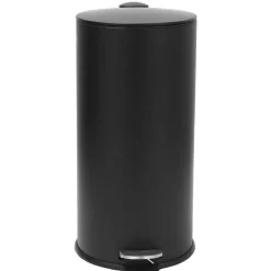 Gifi Nettoyage Et Entretien|Poubelle ronde à pédale noir 27 L